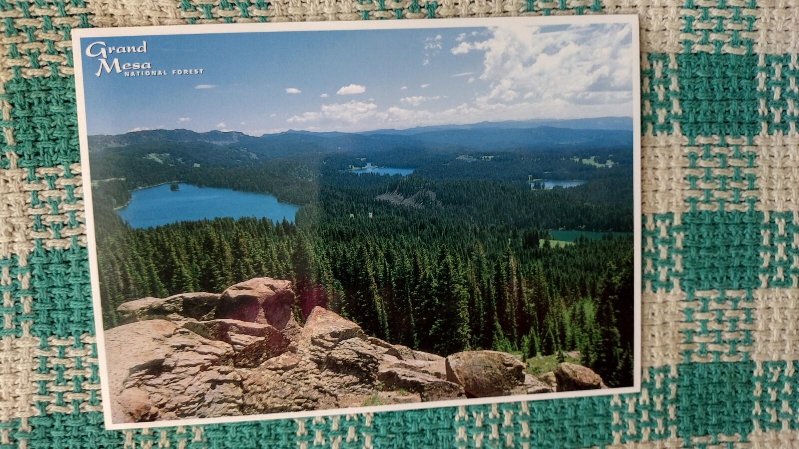 BEAUTIFUL POST CARD GRAND MESA NATIONAL FOREST USA. (THE PACIFIC NORTHWEST)