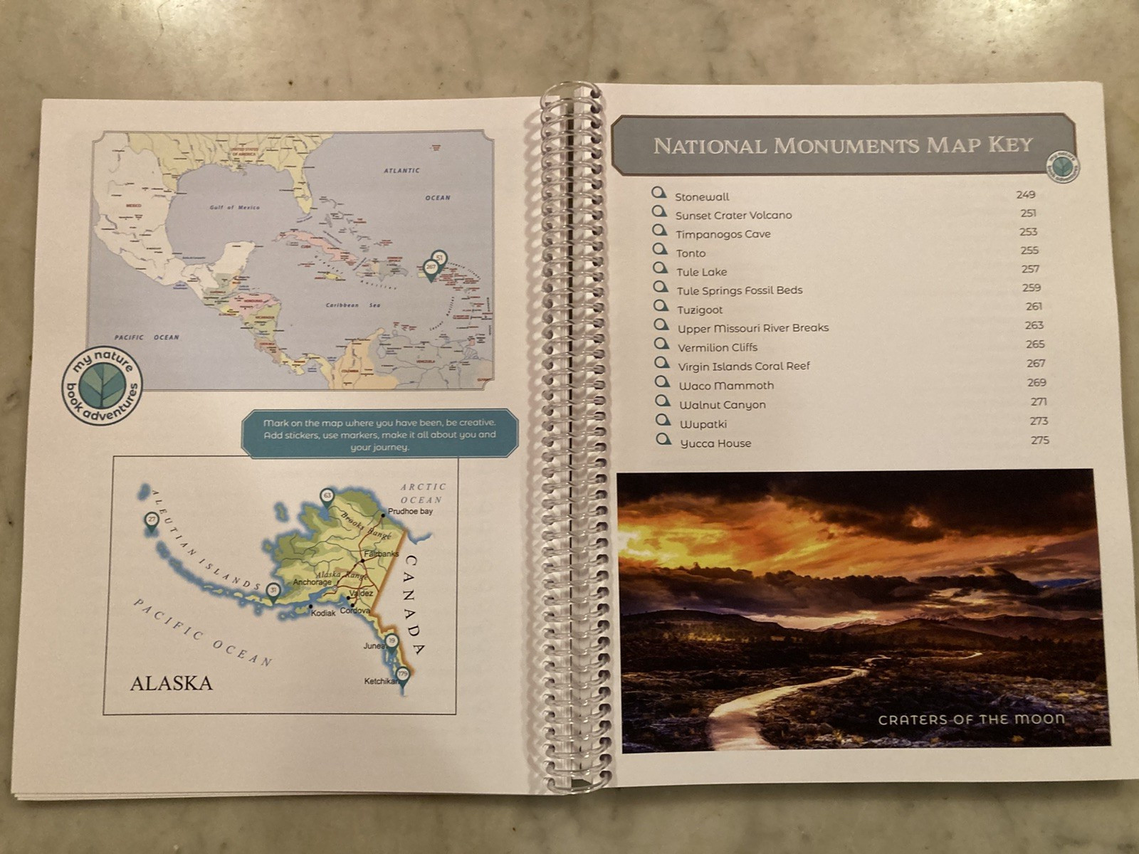 National Parks Adventure Book Spiral Bound 2023 By My Nature Book Adventures LLC