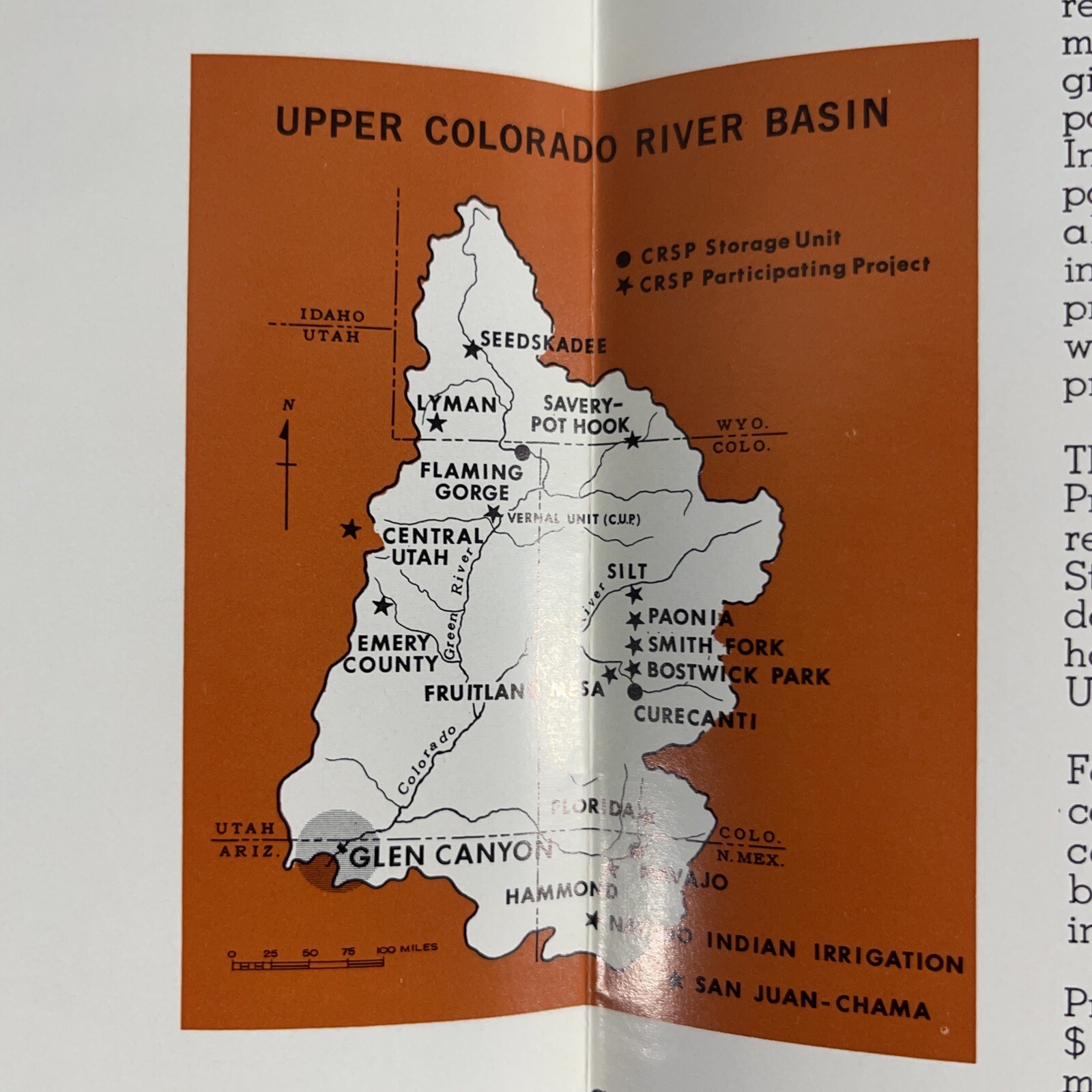 1967 Glen Canyon Dam Colorado River Storage AZ UT Vintage Travel Brochure