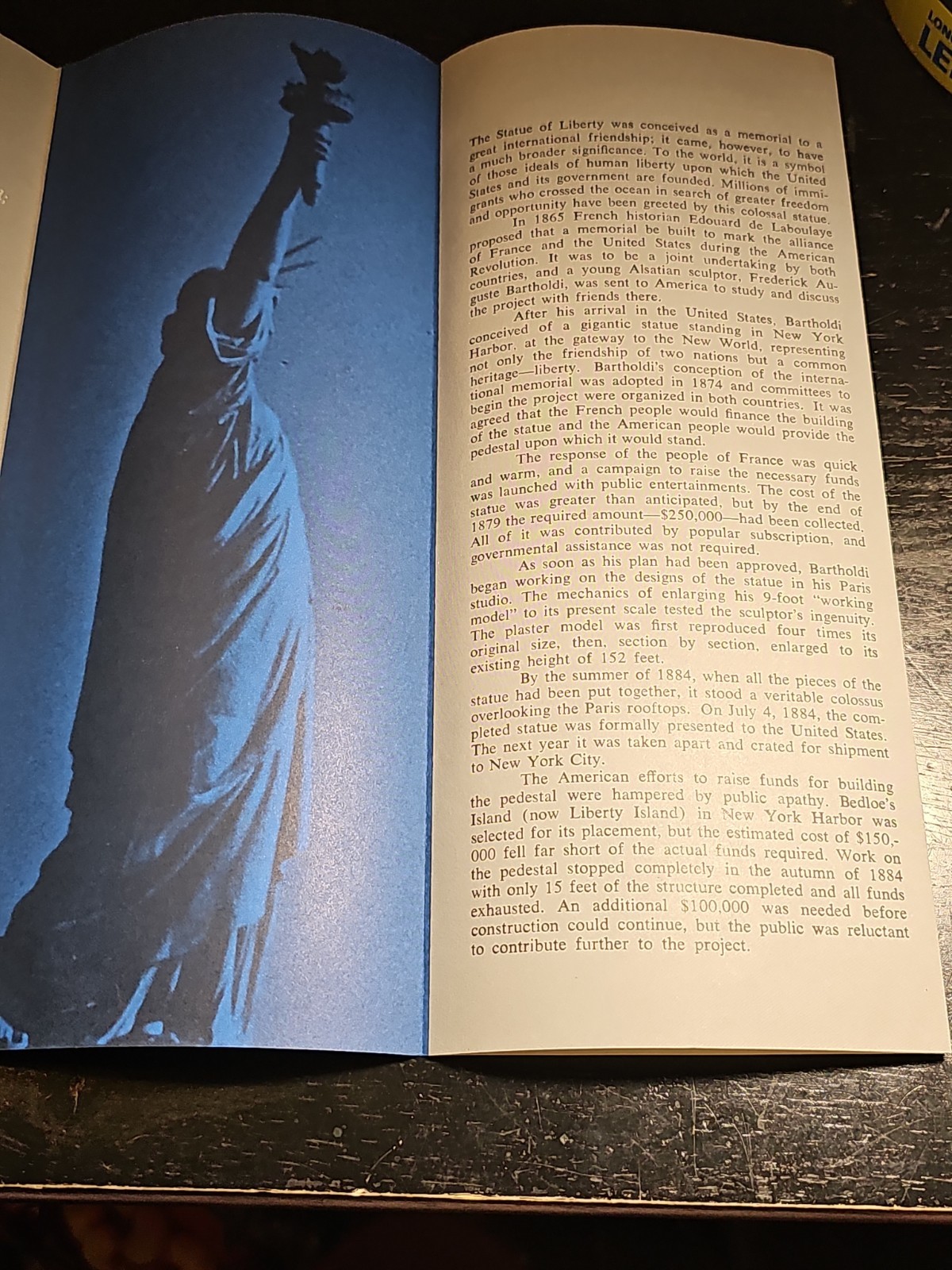 National Park Service Statue of Liberty National Monument Guide AS IS