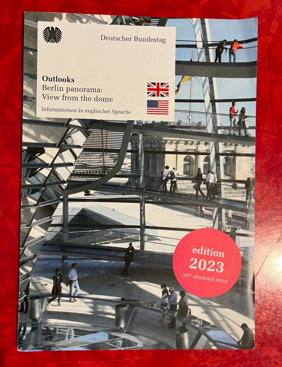 GERMAN BUNDESTAG DOME MAP & GUIDE – BERNLIN GERMANY – ENGLISH 2023