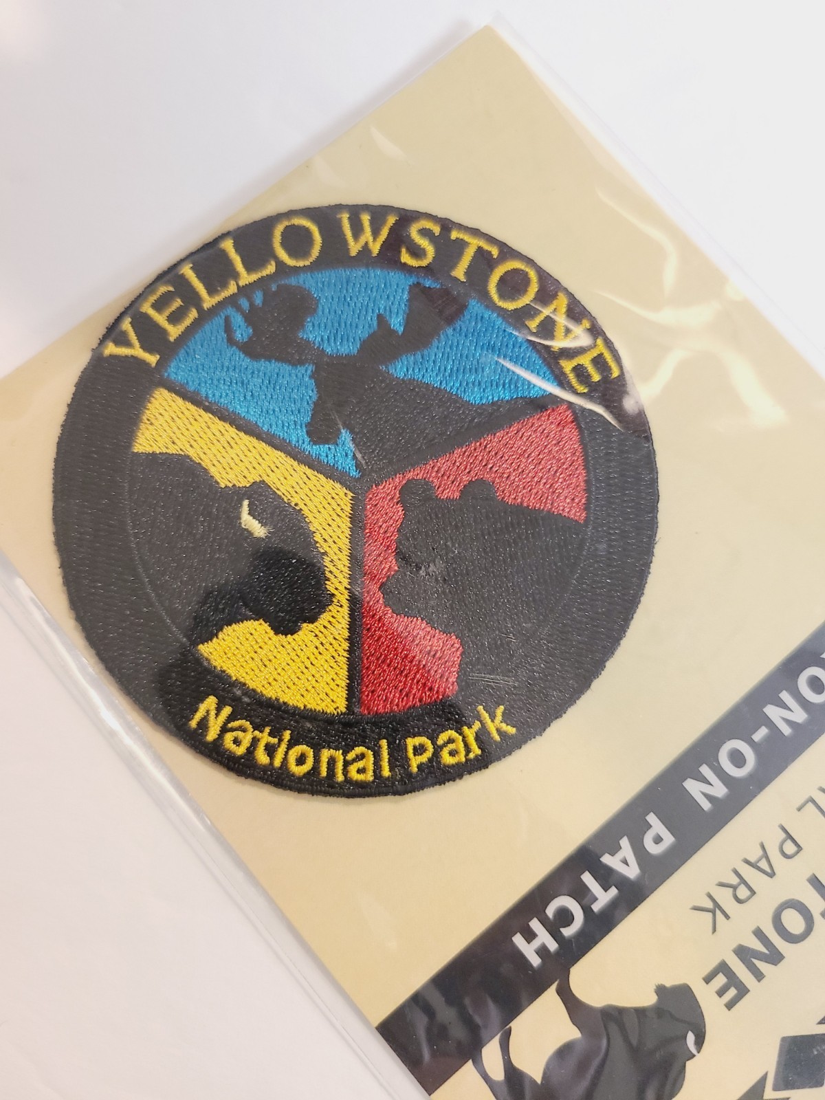 NEW Yellowstone National Park Commemorative Travel Iron On Patch Moose Bison…