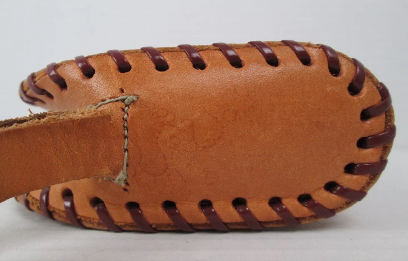 Vintage 1940’s Yellowstone Park Souvenir Leather Tooled Wristlet Purse Bag