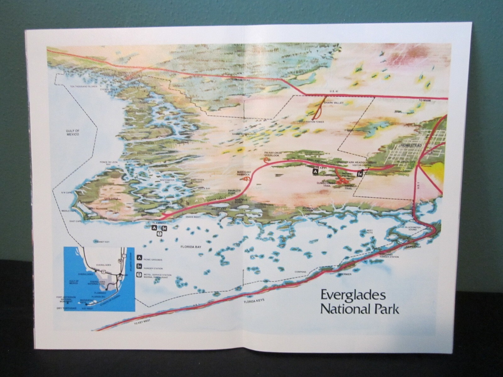 Motorist’s Guide Everglades National Park Dry Tortugas 24 Pg Color Photos ©1974