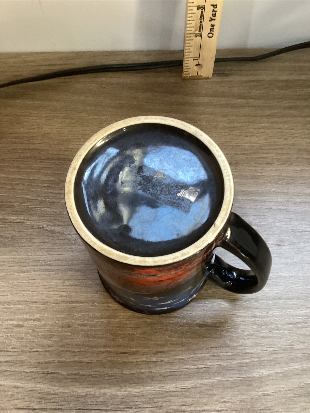 YELLOWSTONE NATIONAL PARK SOUVENIR MUG COFFEE CUP RED WHITE BLUE USA *F