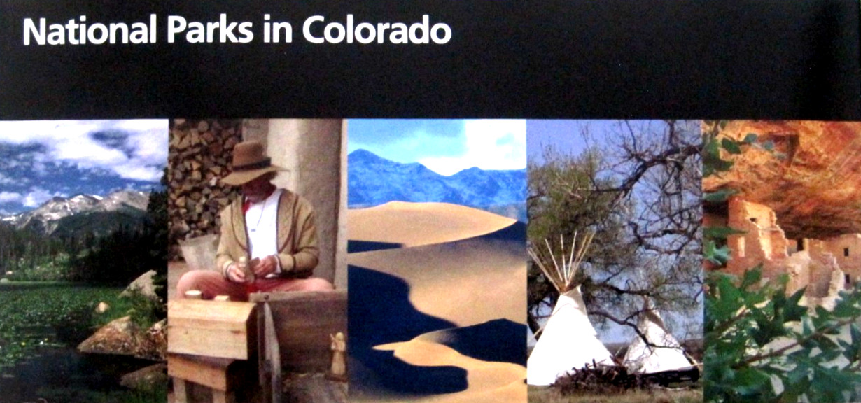 National Parks In Colorado National Park Service Unigrid Brochure Map