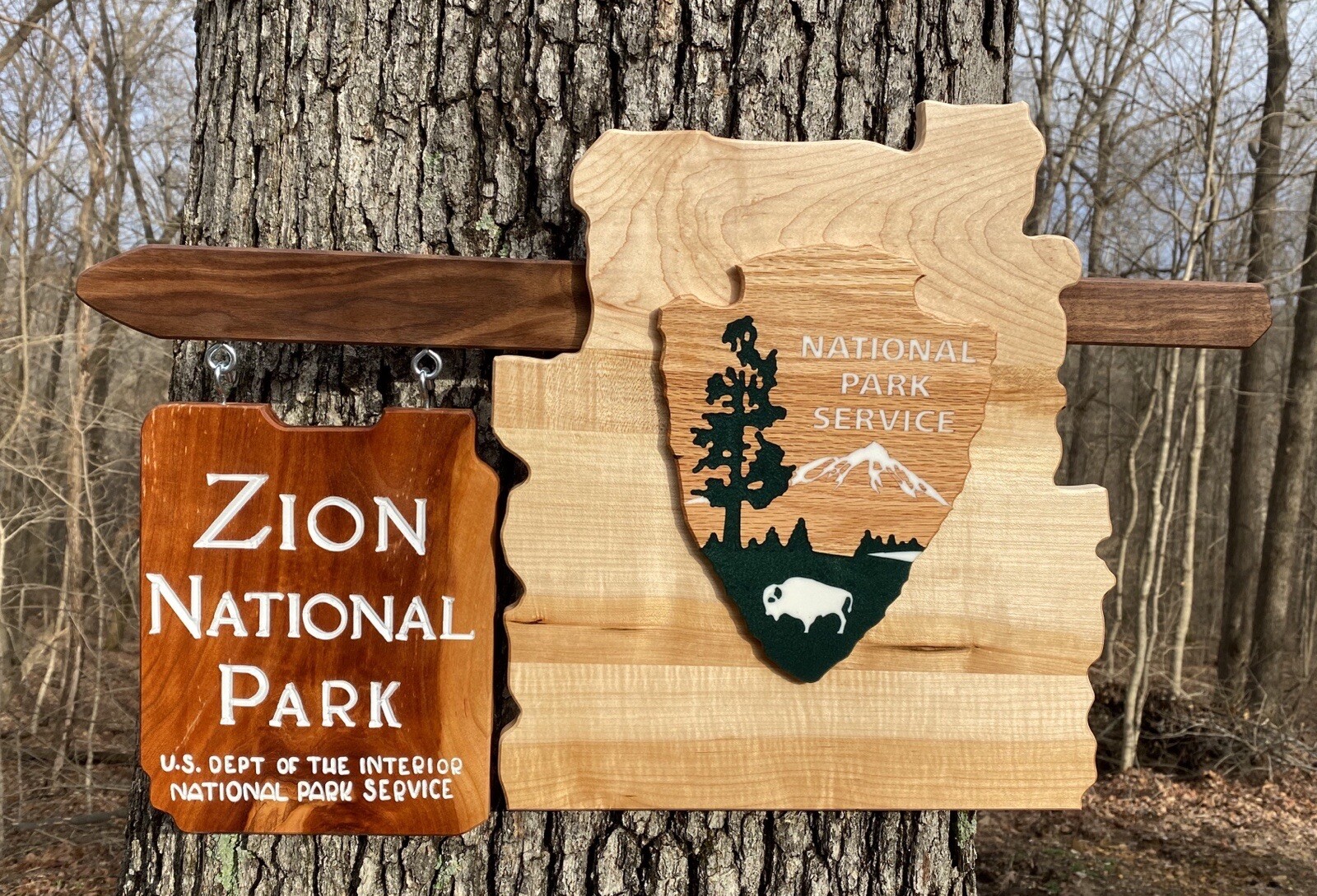 Zion National Park Wall Decor Utah UT Kenab Entrance Sign Deluxe Replica Miniatu