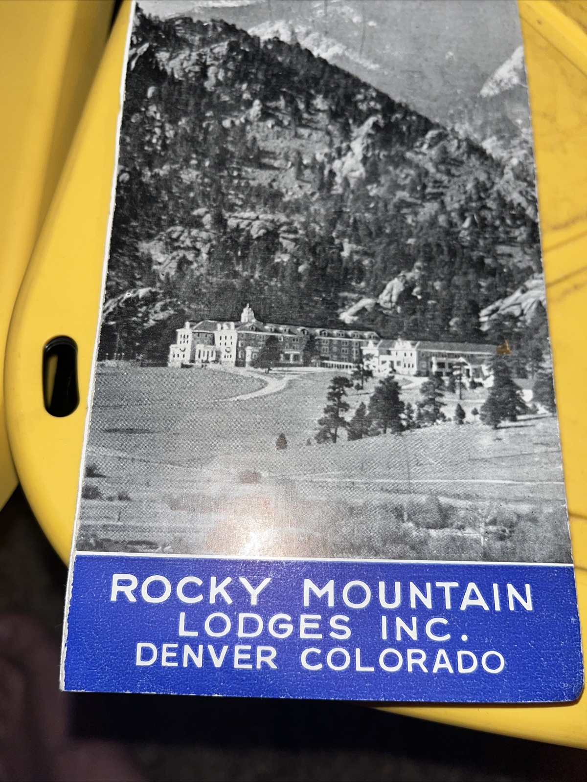 1932 Rocky Mountain National Park Hotels Lodges Brochure Map Guide