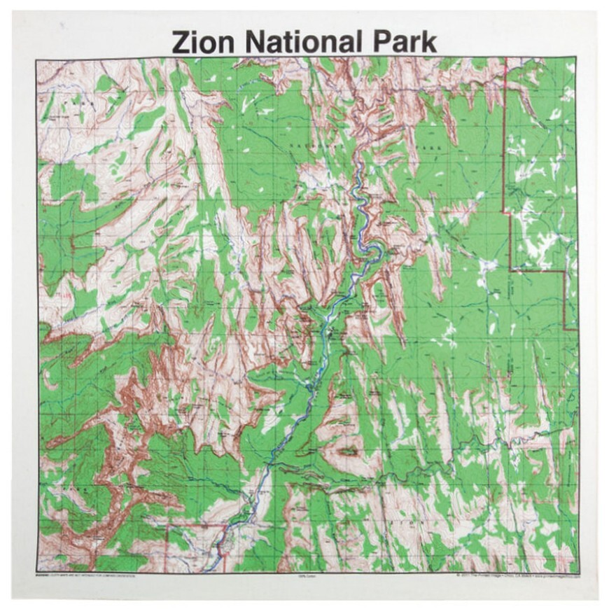 Utah National Park Bandanna 2-Pack Bundle Zion Arches Map Printed Image Nature