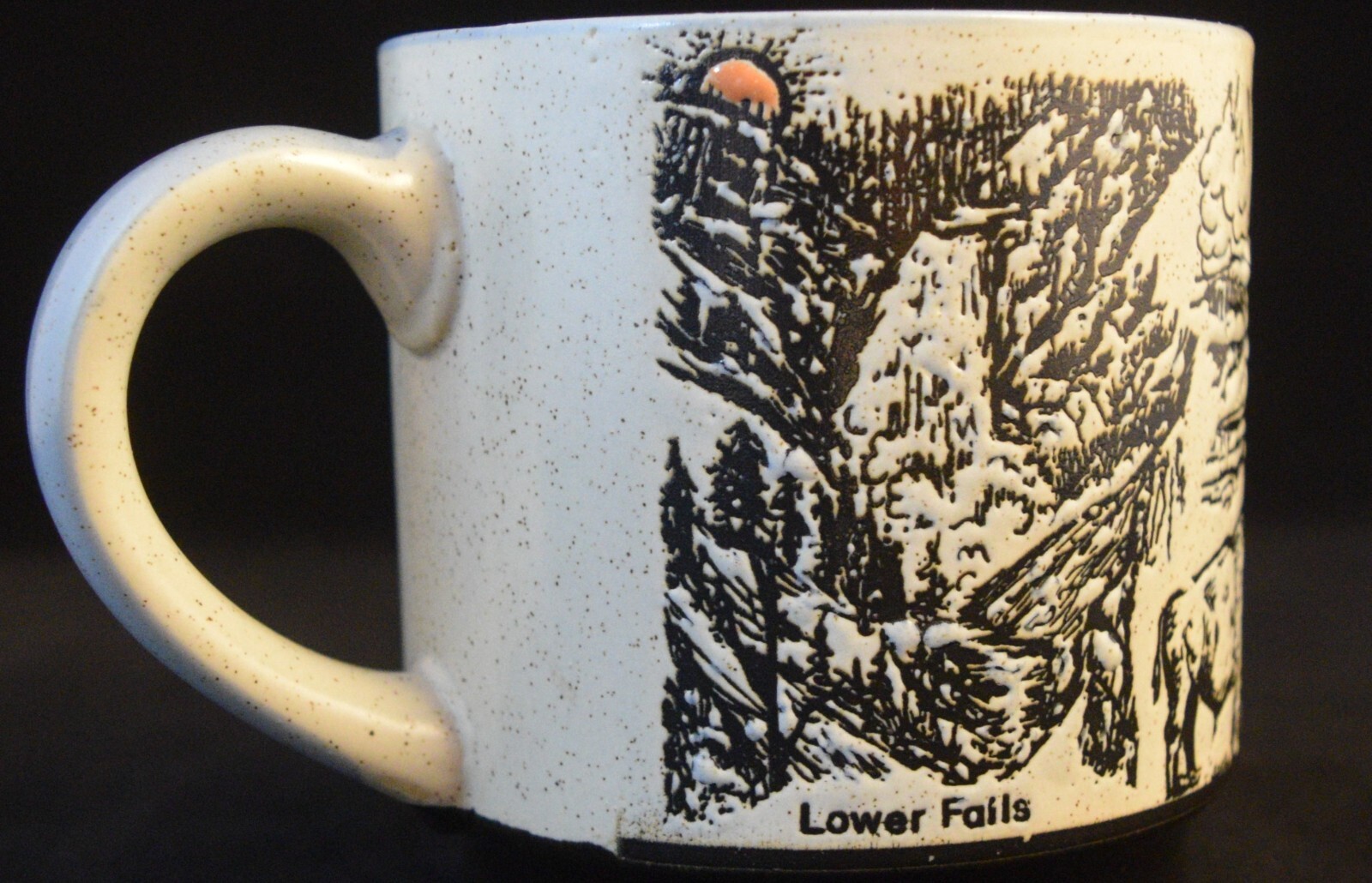 Vintage Yellowstone Park Souvenir Landmarks Coffee Mug National Parks