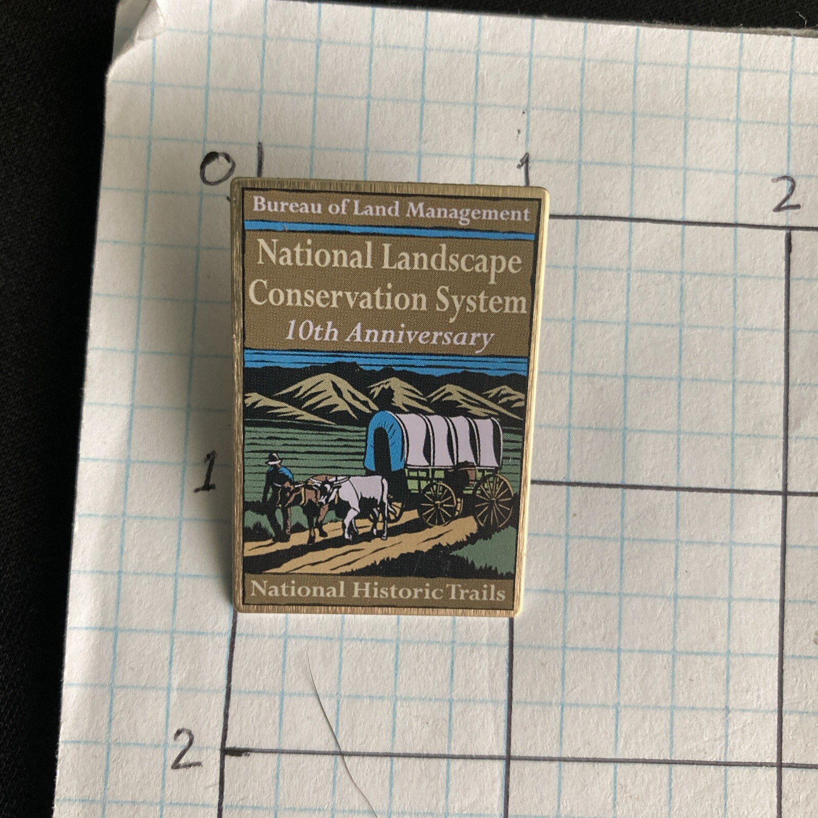 National Landscape Conservation System Lapel Pin Historic Trails 10th Anniv BLM