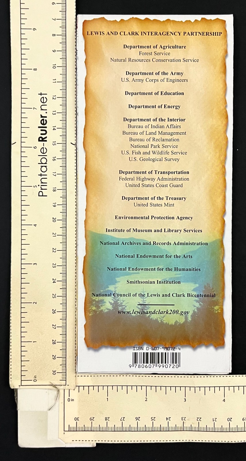 2003-2006 Lewis Clark National Historic Trail Bicentennial Vintage Map Brochure