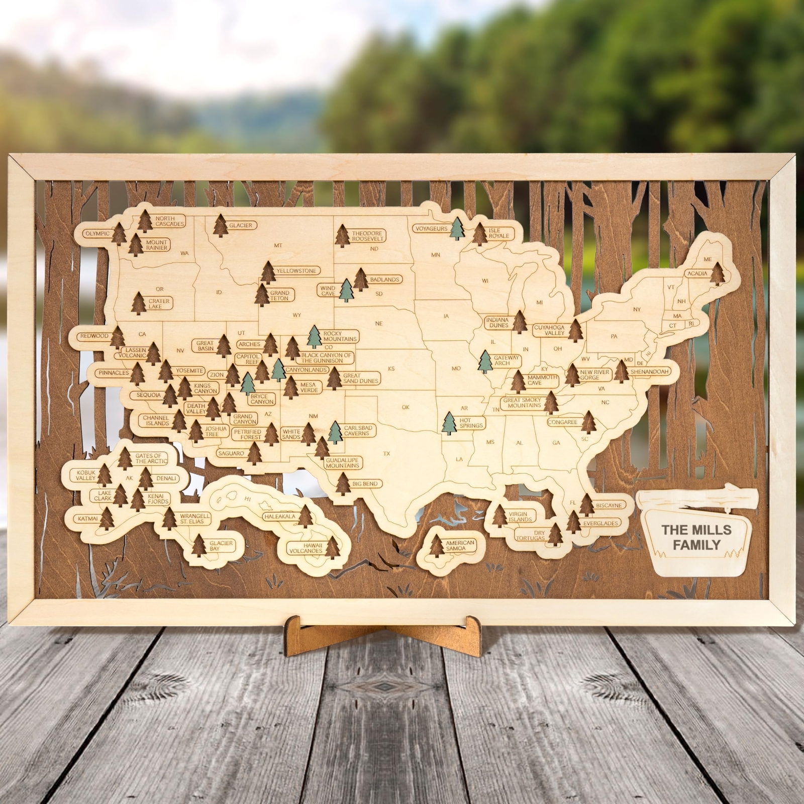 US National Parks Map, National Park Travel Map, National Park Tracker Checkl…