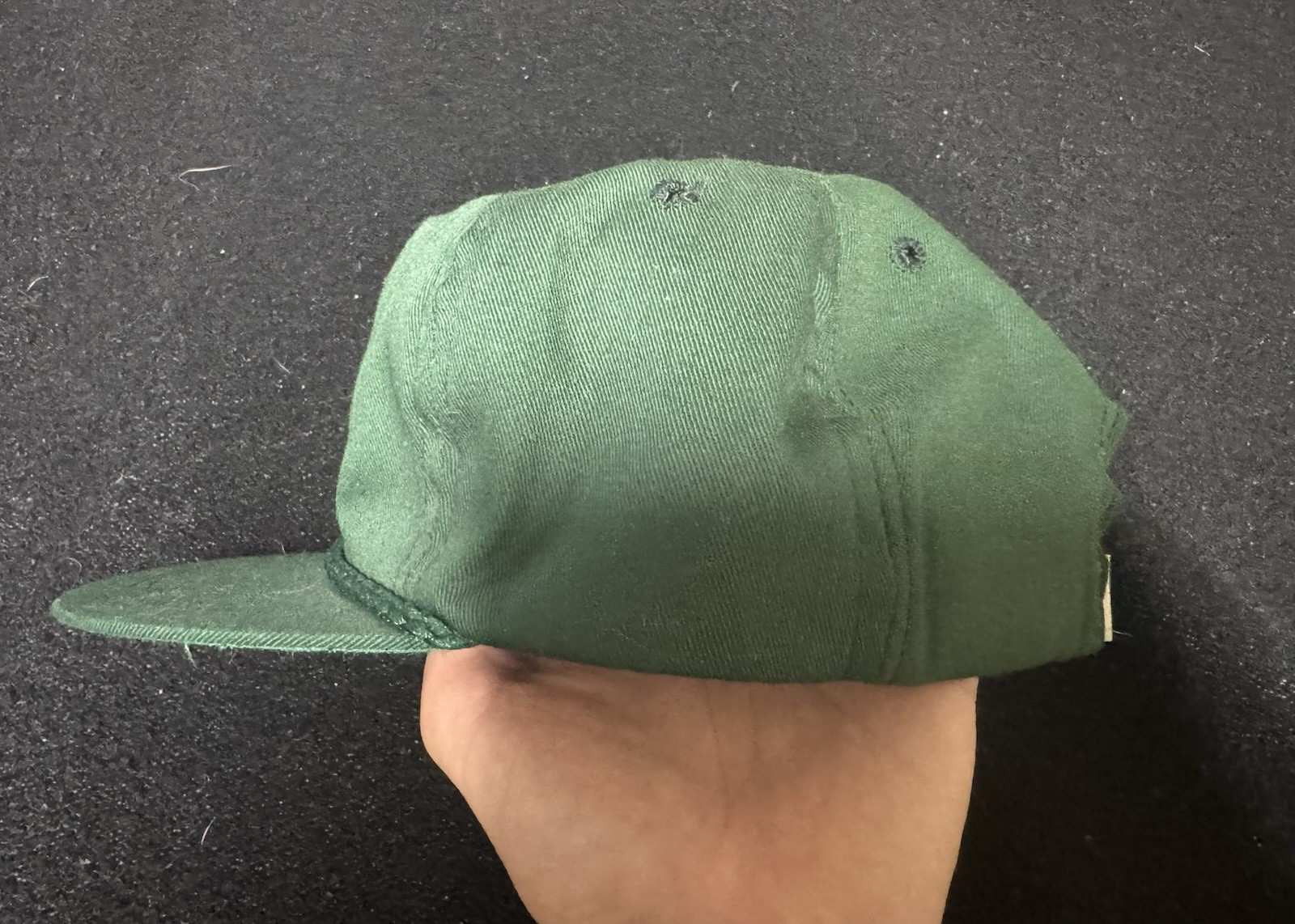 Vintage Yellowstone National Park Green Hat Embroidered Elk Adjustable Strap