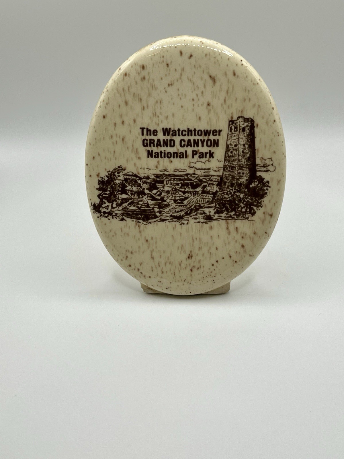 Vintage Grand Canyon Watchtower Black Hills China Souvenir Plate USA Decor