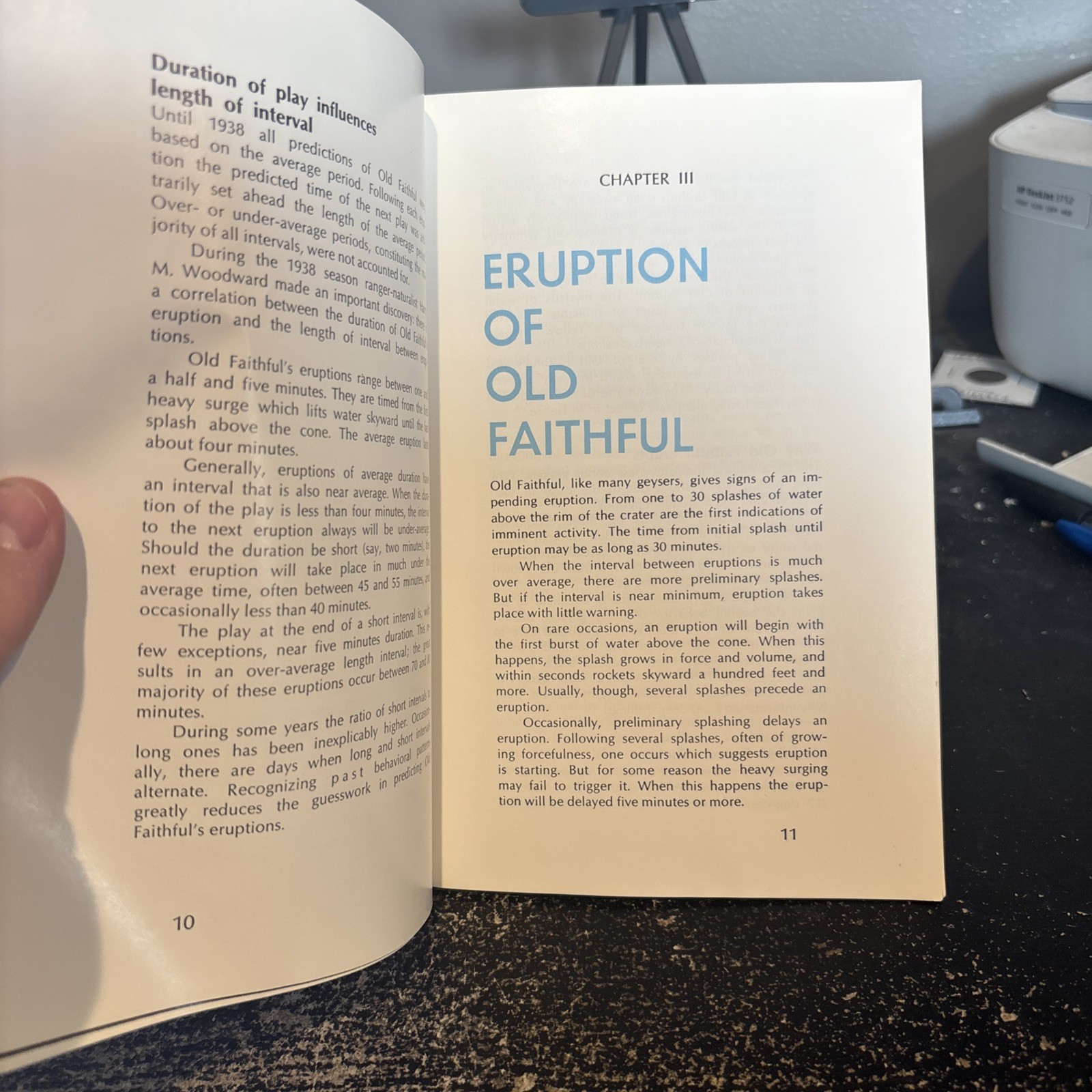 1974 OLD FAITHFUL MAGAZINE-INFORMATION GUIDE ~THE STORY OF OLD FAITHFUL~