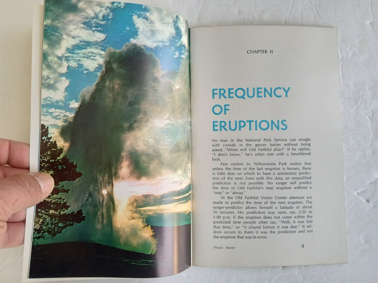 The STORY OF OLD FAITHFUL by George D. Marler 1969 Illustrated Booklet 50 pages