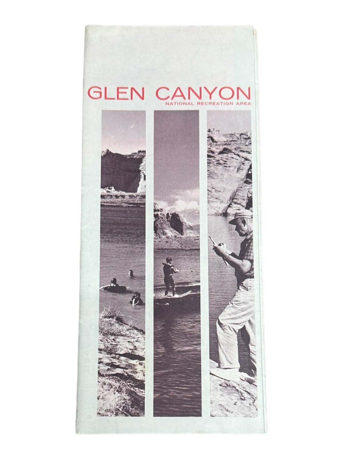 1966 Glen Canyon Dam Colorado River Storage AZ UT Vintage Travel Brochure Map