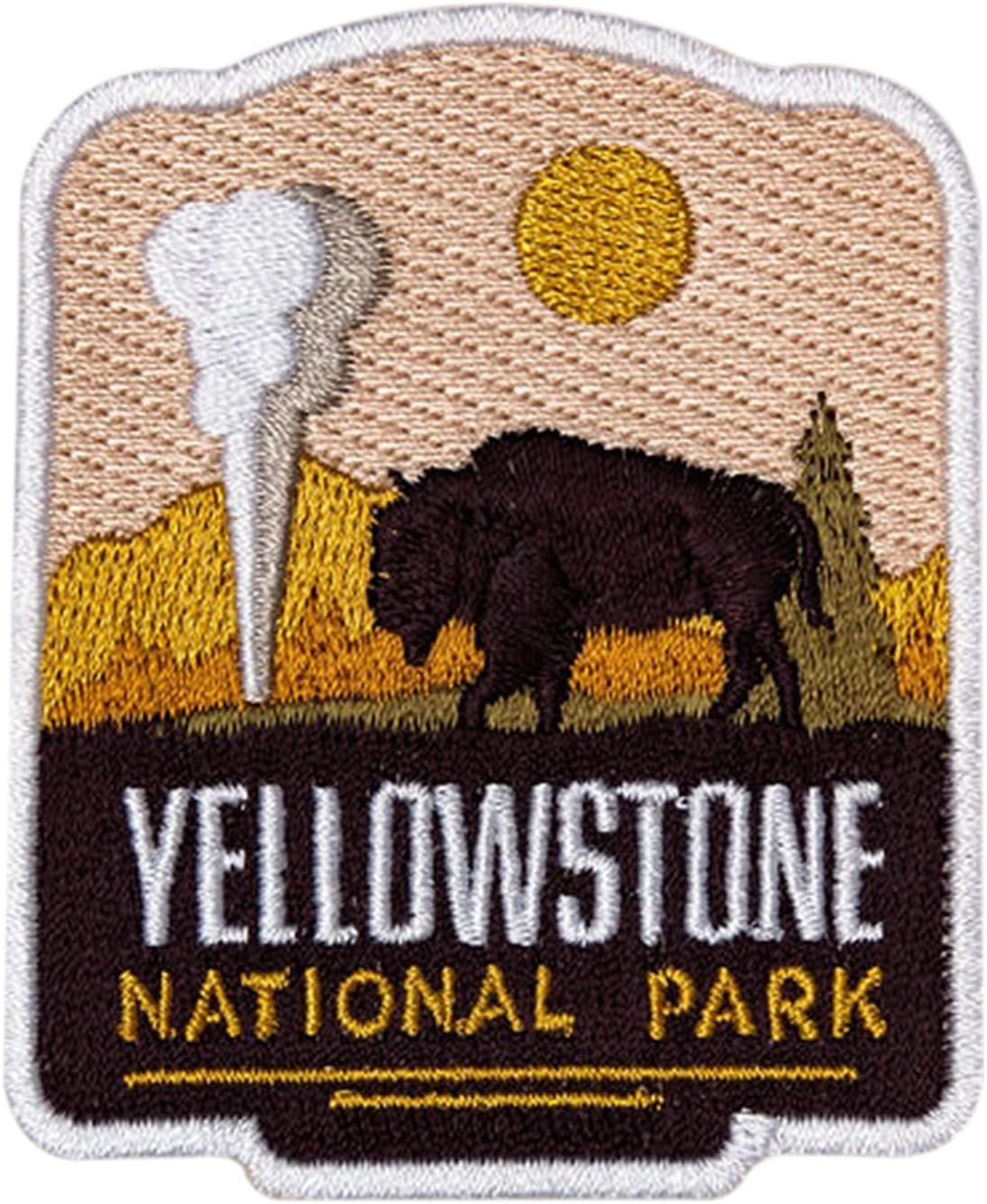 Yellowstone National Park Patch – Iron on Travel Badge – Yellowstone Souvenir –
