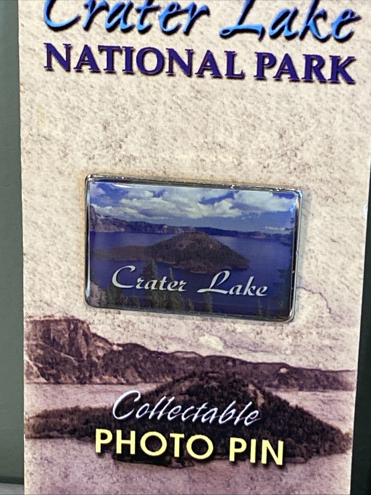 National Park Photo Lapel Pin Lot Yellowstone Crater Lake Grand Canyon, Impact