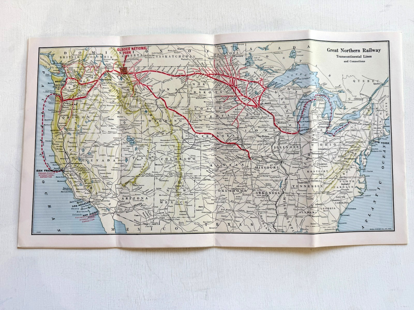 Amazing 1915 Travel Brochure Glacier National Park – Panama Pacific Expo Issue