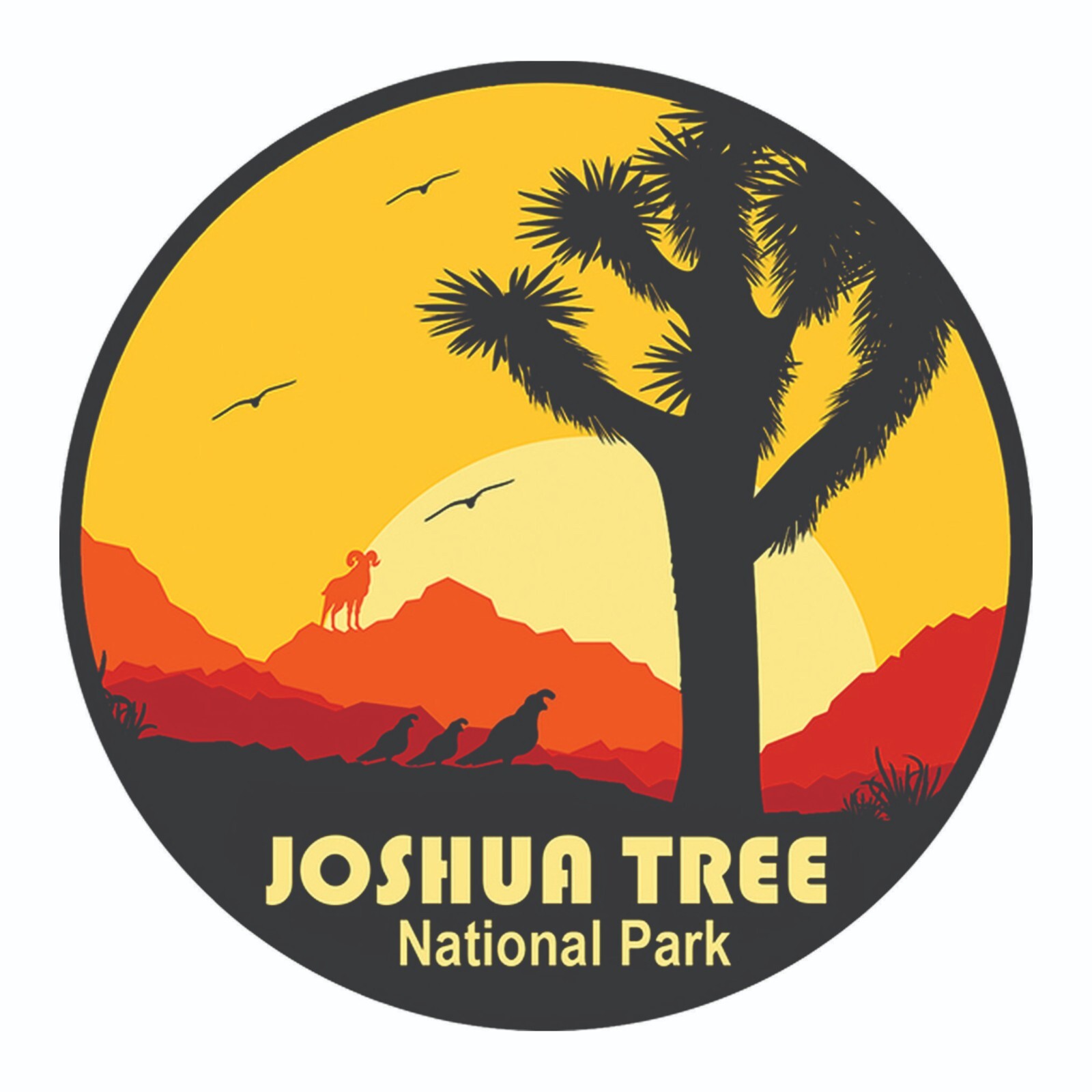 Joshua Tree National Park Sticker California National Park Decal
