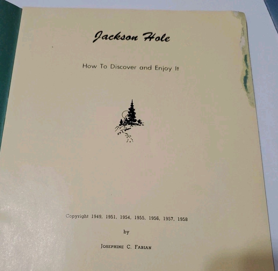 Vtg Lot Yellowstone Teton Park Ephemera Jackson Hole Guide Book Map Brochure