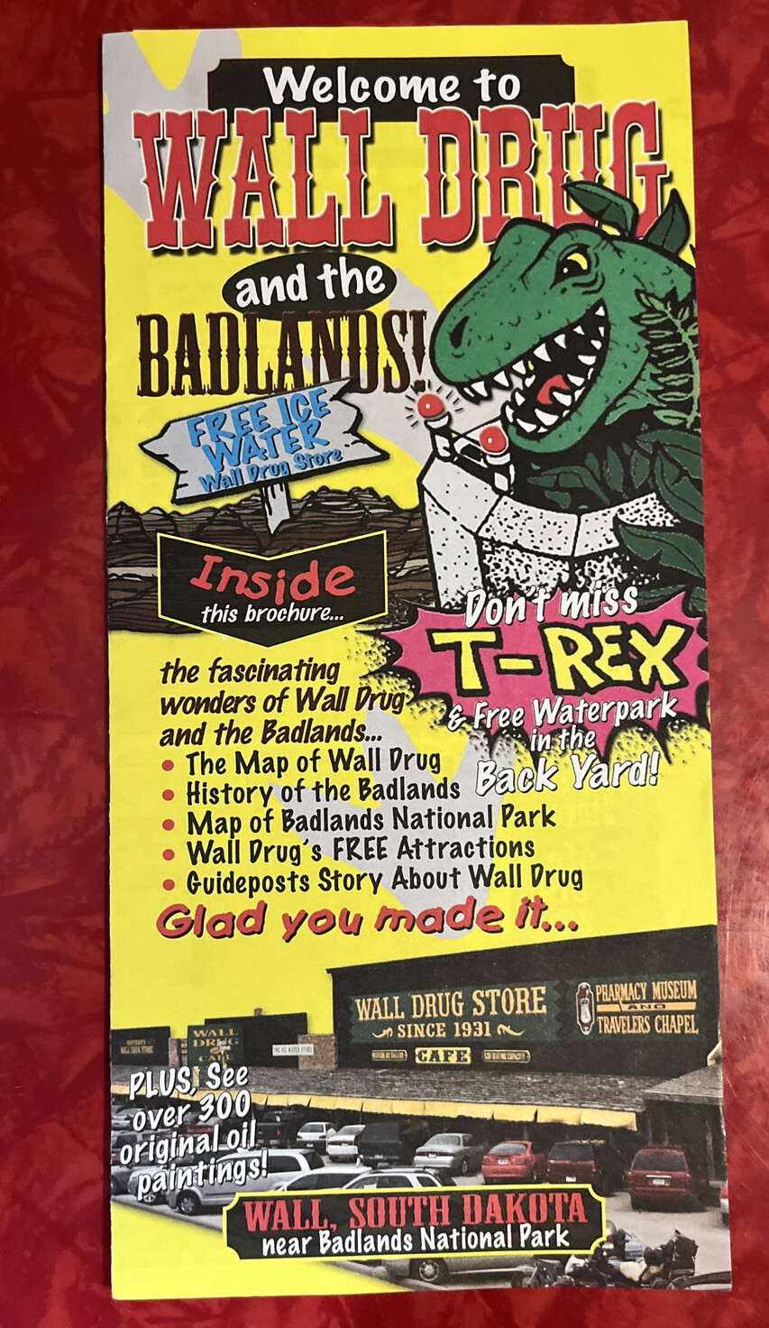 WALL DRUG & THE BADLANDS SOUTH DAKOTA MAP & GUIDE 2010s