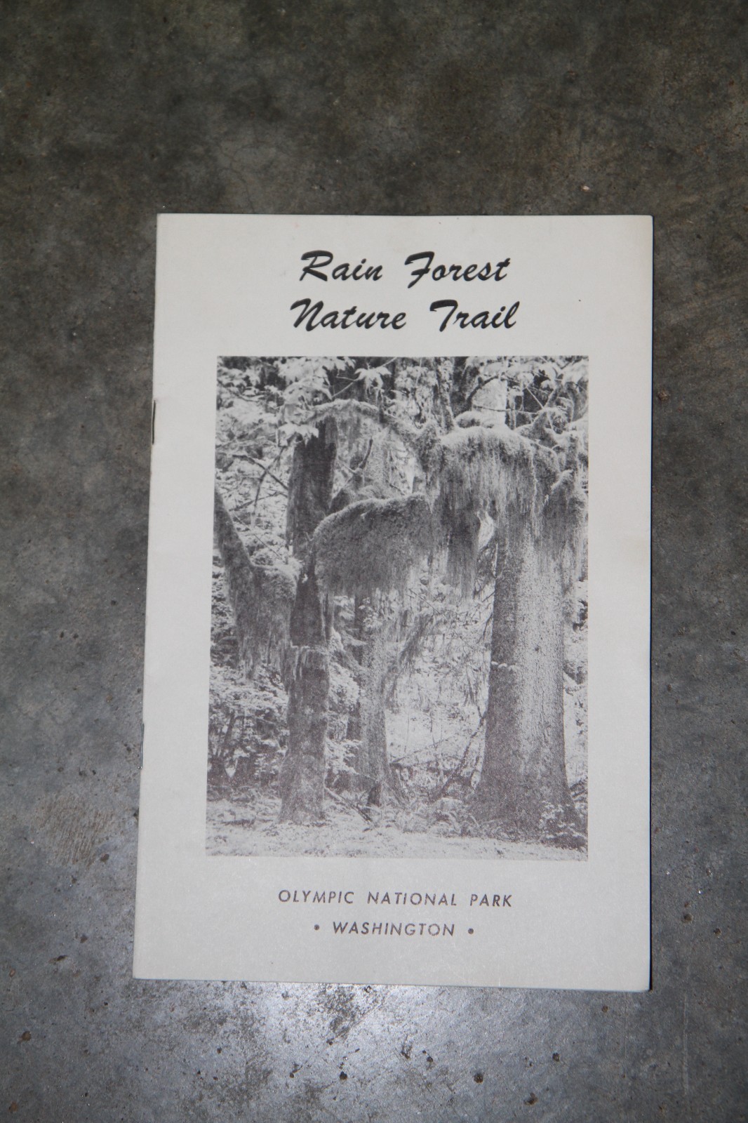Original 1962 Rain Forest Nature Trail booklet, Olympic National Park