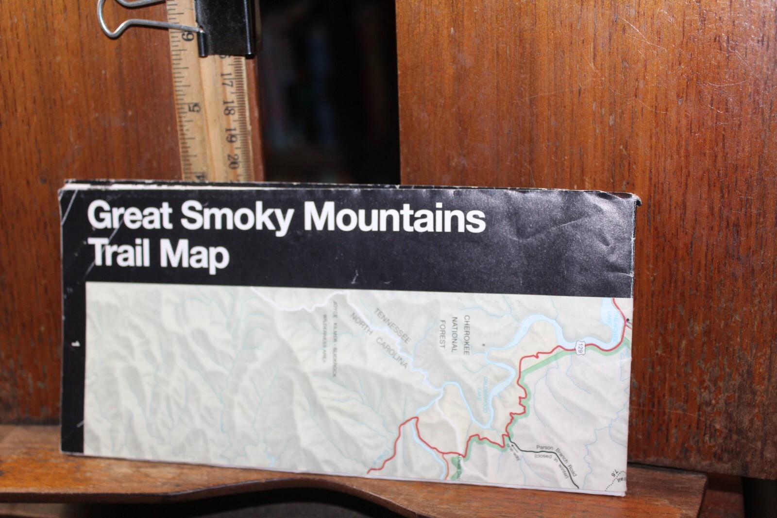 Vintage National Park Travel Map Brochure Great Smoky Mountains 1997 Trail Map