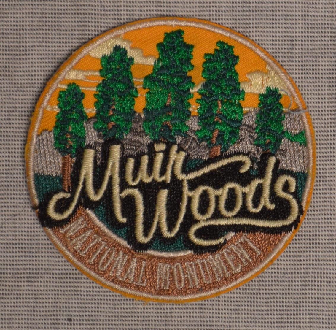 Muir Woods National Monument Embroidered Patch Circular