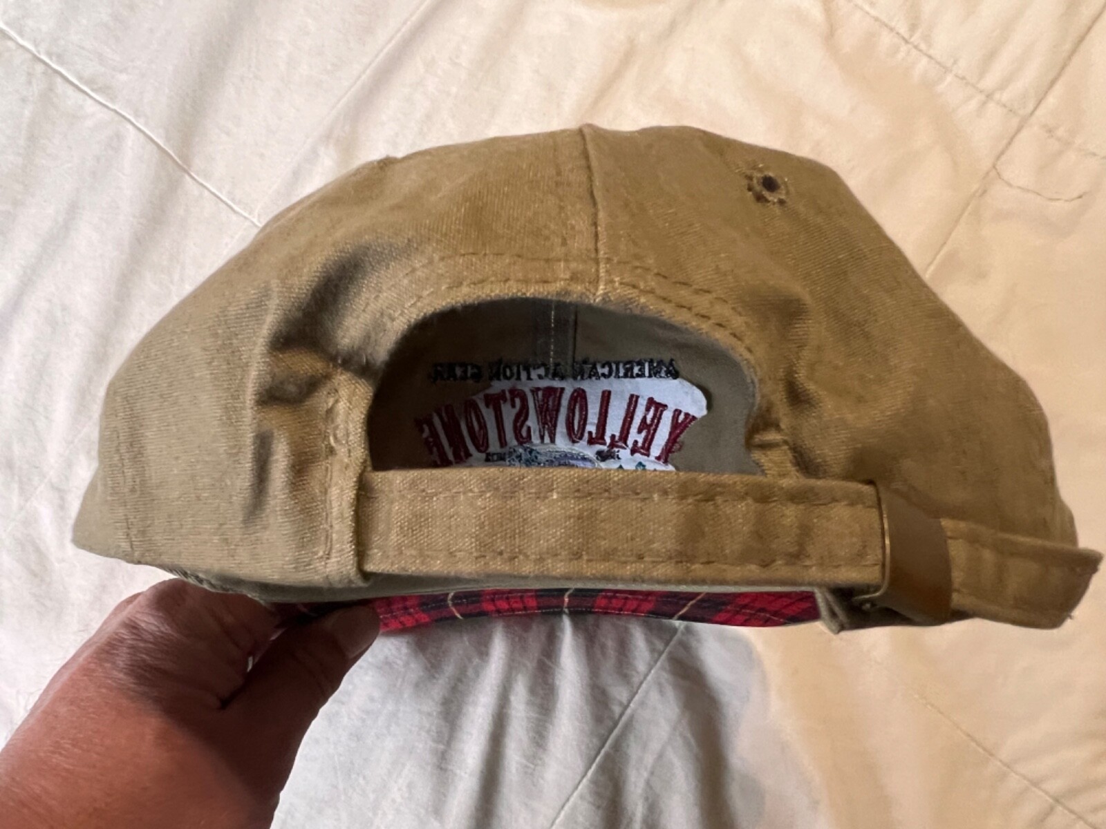Yellowstone National Park Buffalo American Action Wear Baseball Hat Fred Harvey