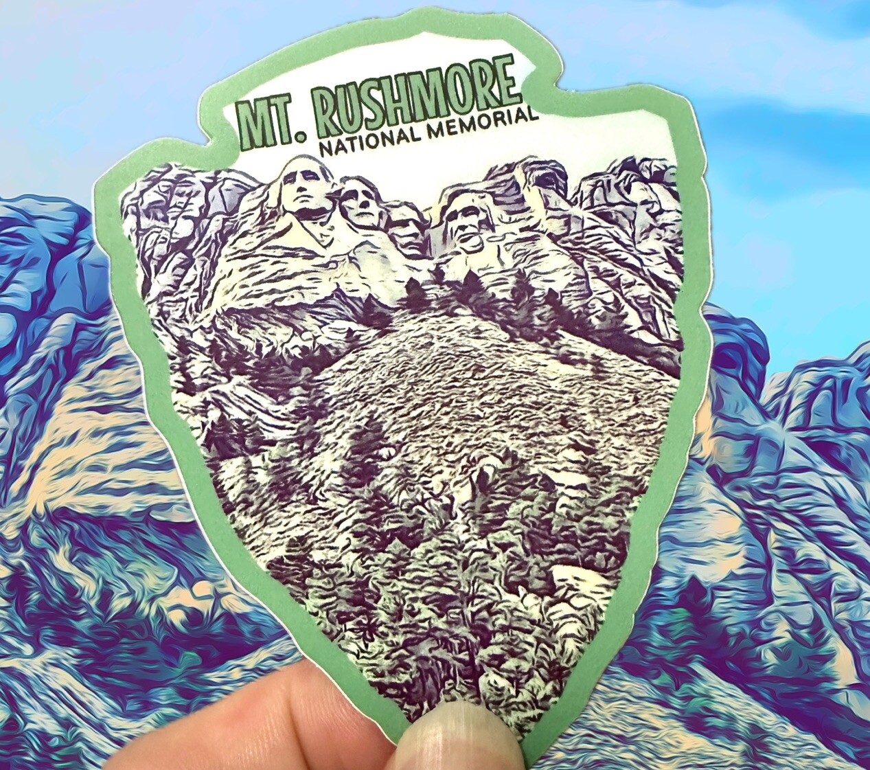 Mount Rushmore National Memorial Weatherproof Vinyl Sticker