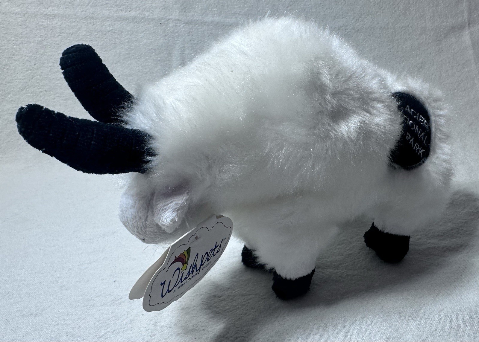 Glacier National Park Wishpets White Mountain Goat Plush Animal with tags