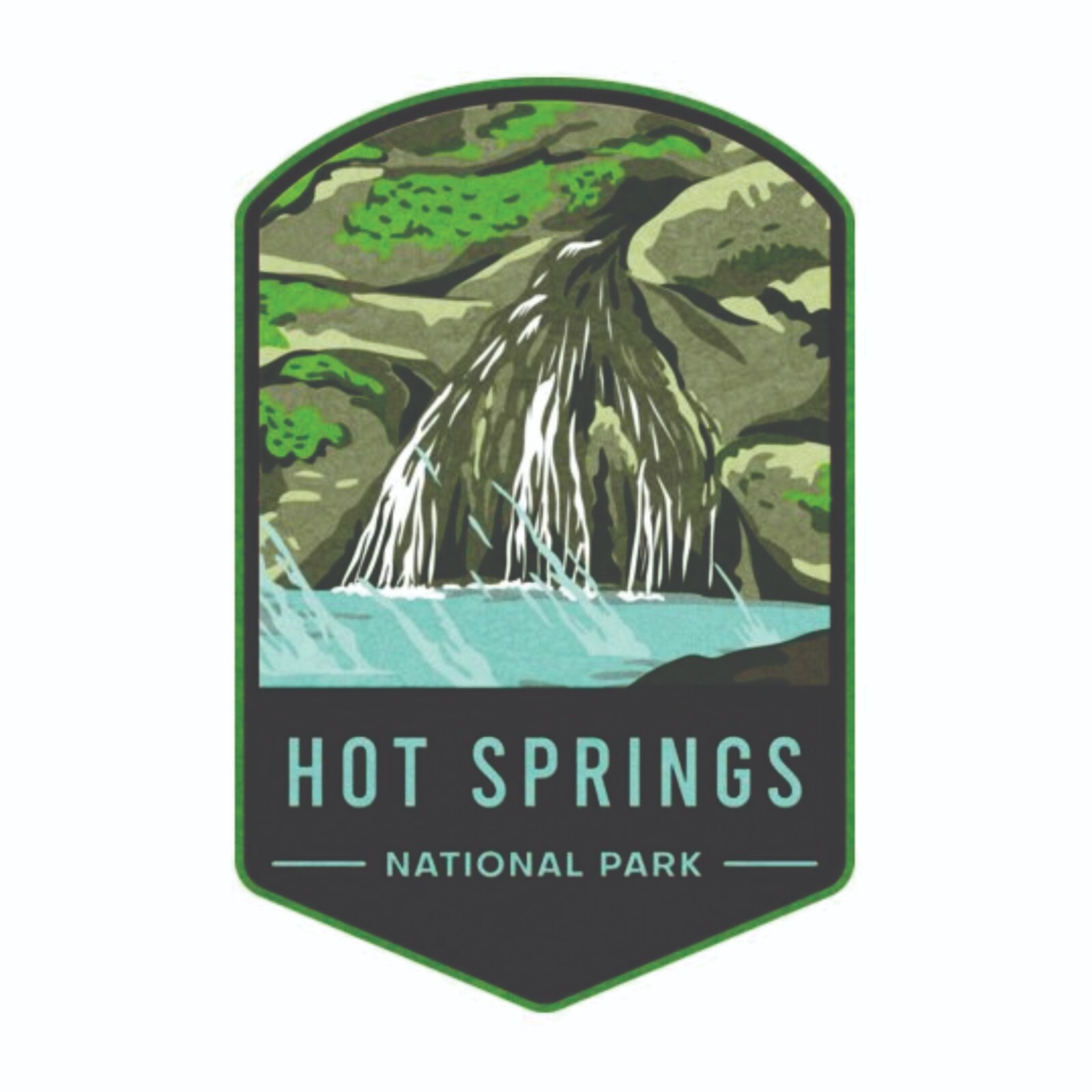 Hot Springs National Park Sticker Arkansas National Park Decal