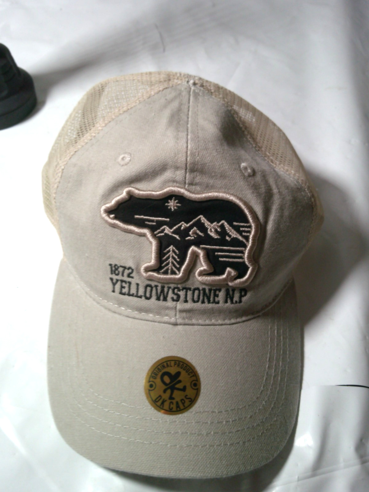 Yellowstone National Park Baseball Cap, DK Caps, 1872, Bear, New with Tags