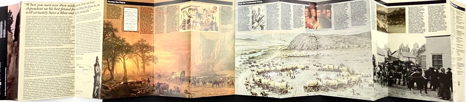 2001 Oregon Trail National Park Service Official Map Guide VTG Travel Brochure