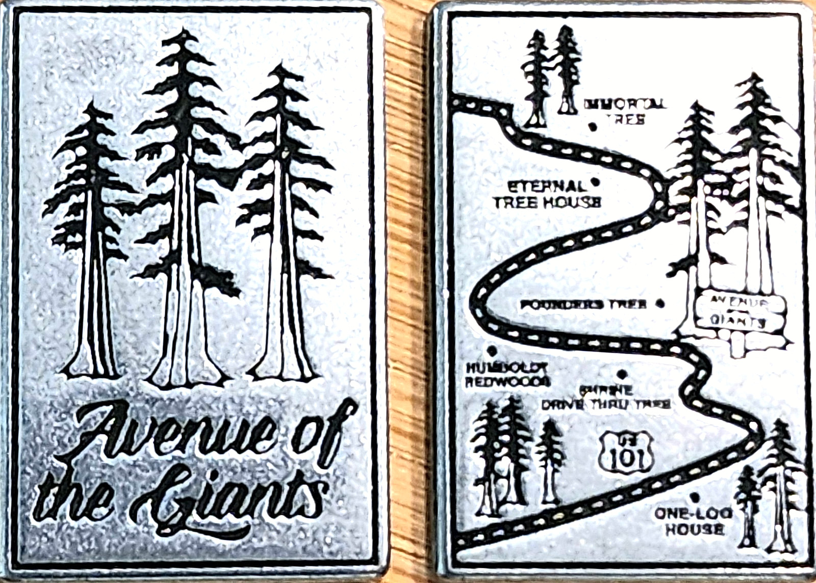 AVENUE OF THE GIANTS – US 101 REDWOODS – NATIONAL PARK TYPE TOKEN – CALIFORNIA
