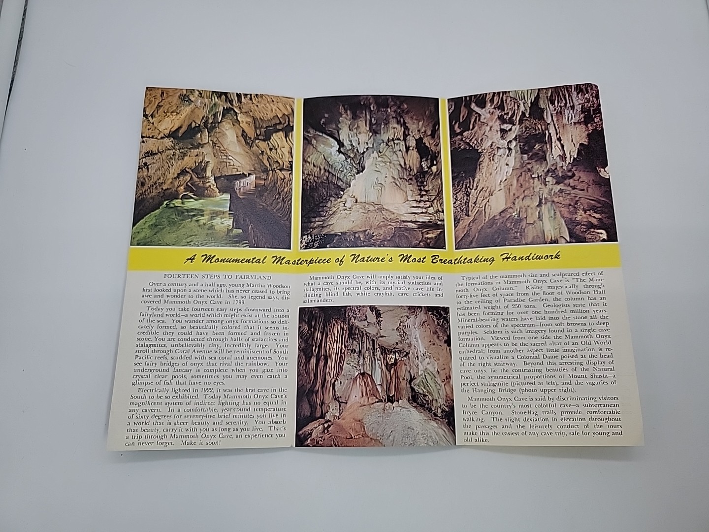 1963 Mammoth Cave National Park Kentucky Horse Cave Onyx Cave Historical