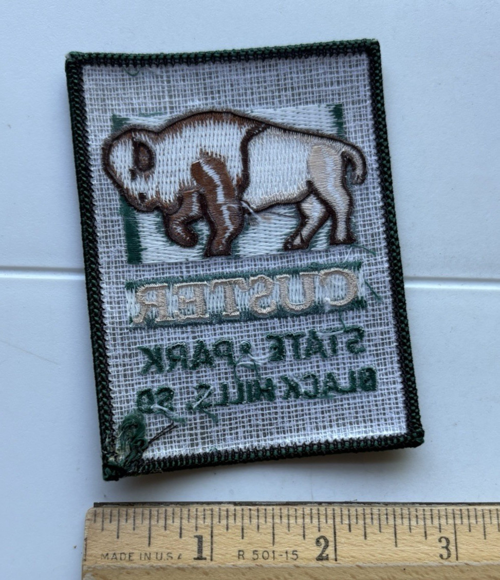 Custer State Park Black Hills South Dakota Souvenir Embroidered Patch Badge
