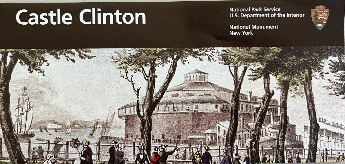 2026 CASTLE CLINTON MONUMENT – NY NATIONAL PARK SERVICE UNIGRID BROCHURE/MAP