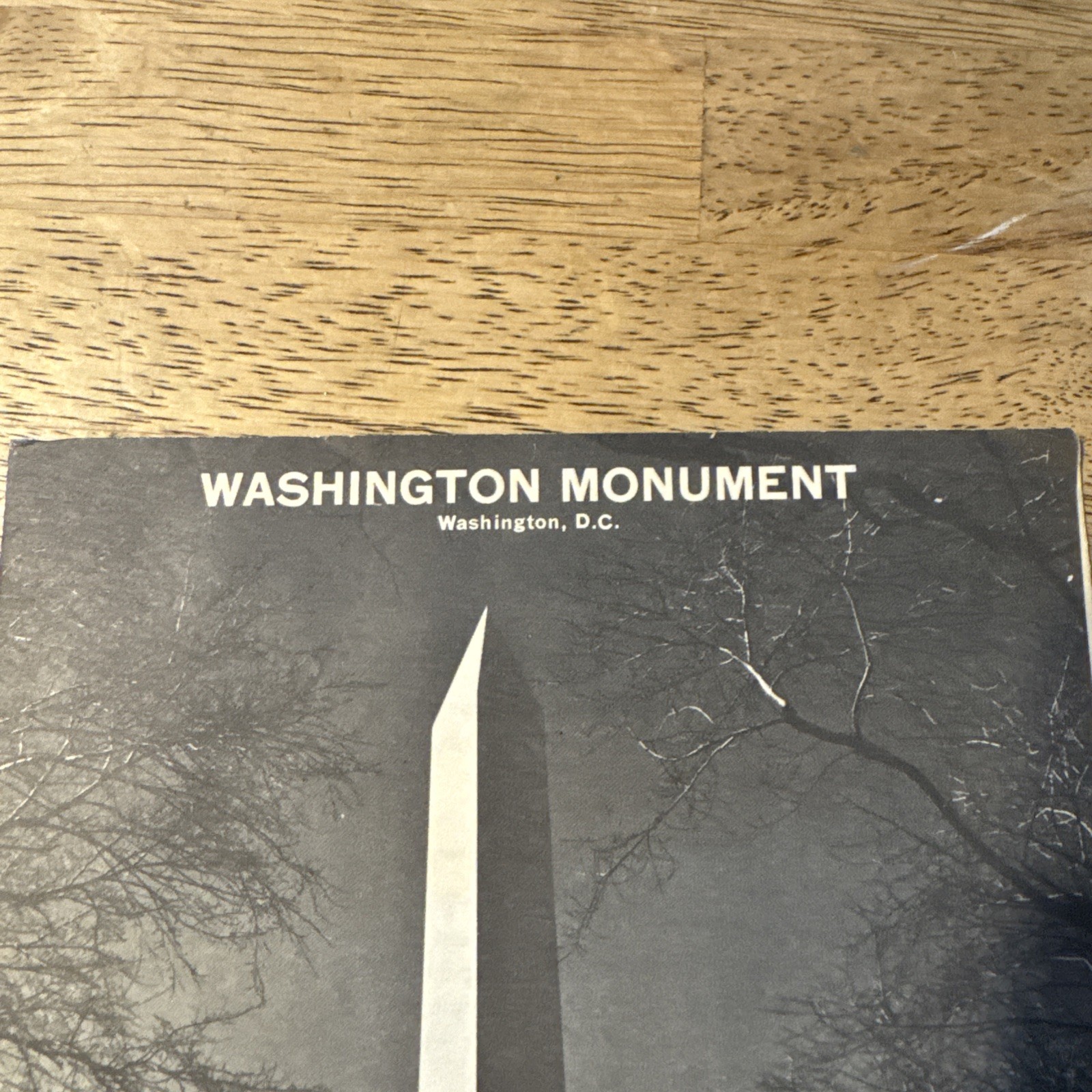 1964 Washington Monument Washington DC Travel Brochure National Park Vintage