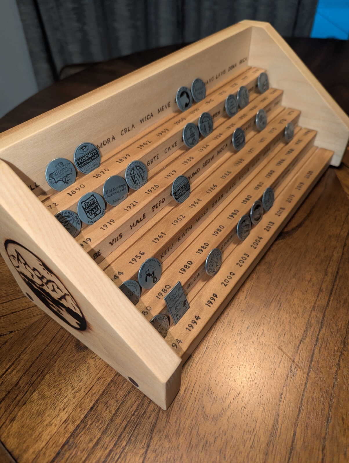 National Park Collectible Token Display – Handmade NPS Coin Holder
