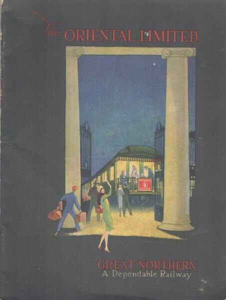 Great Northern Railway Oriental Limited Brochure 1920s 32p with Map 25cm