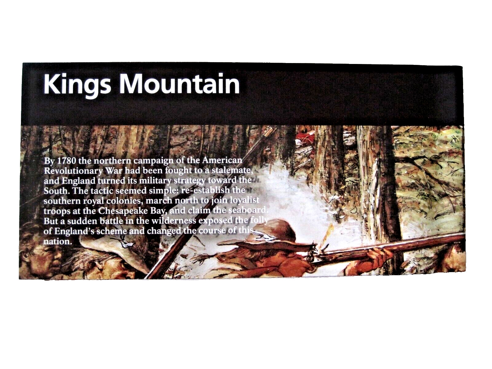 Kings Mountain National Military Park National Park Service Unigrid Brochure Map