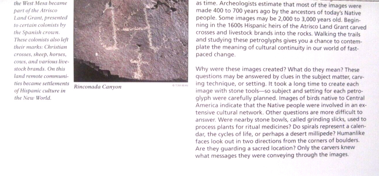 Petroglyph National Monument National Park Service Unigrid Brochure Map