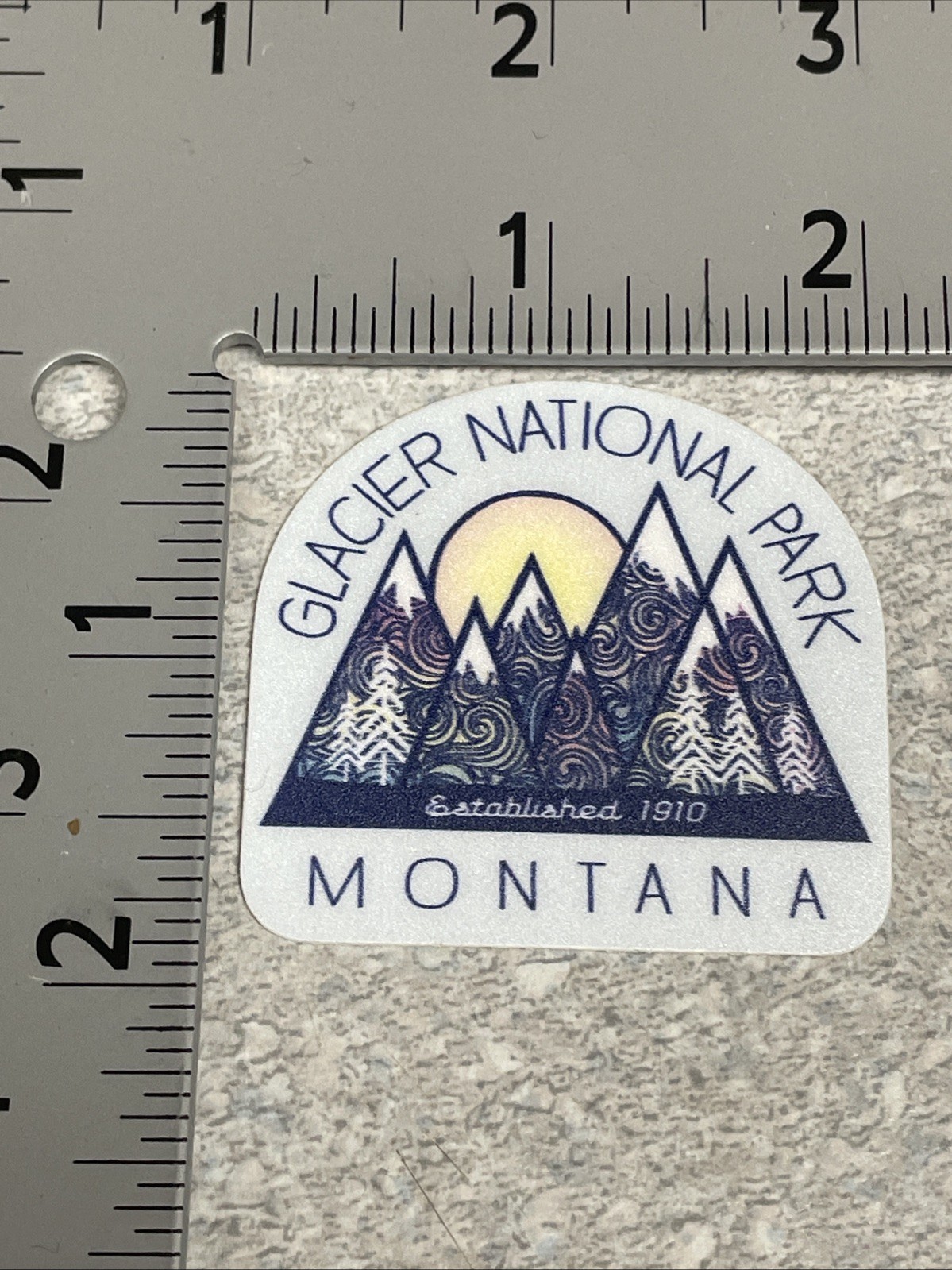 Decal. Glacier National Park- 2” – Outdoor – Montana Park