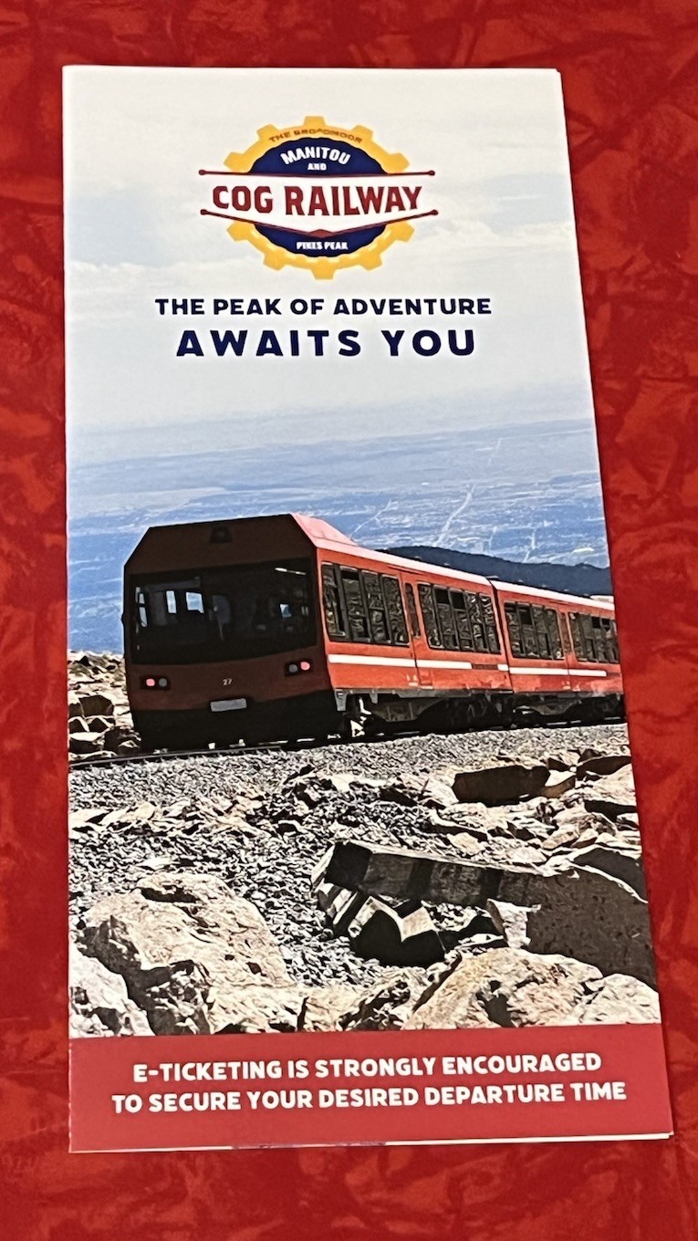 MANITOU & PIKES PEAK COG RAILWAY BROCHURE – COLORADO
