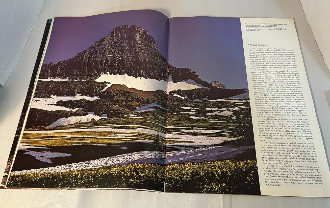 VTG 70s Glacier Nat’l Park Book Bundle; Glacier & Waterton Lakes, Logan Pass+