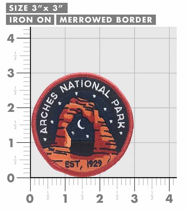 Arches National Park Patch Iron-On Applique Souvenir Gift